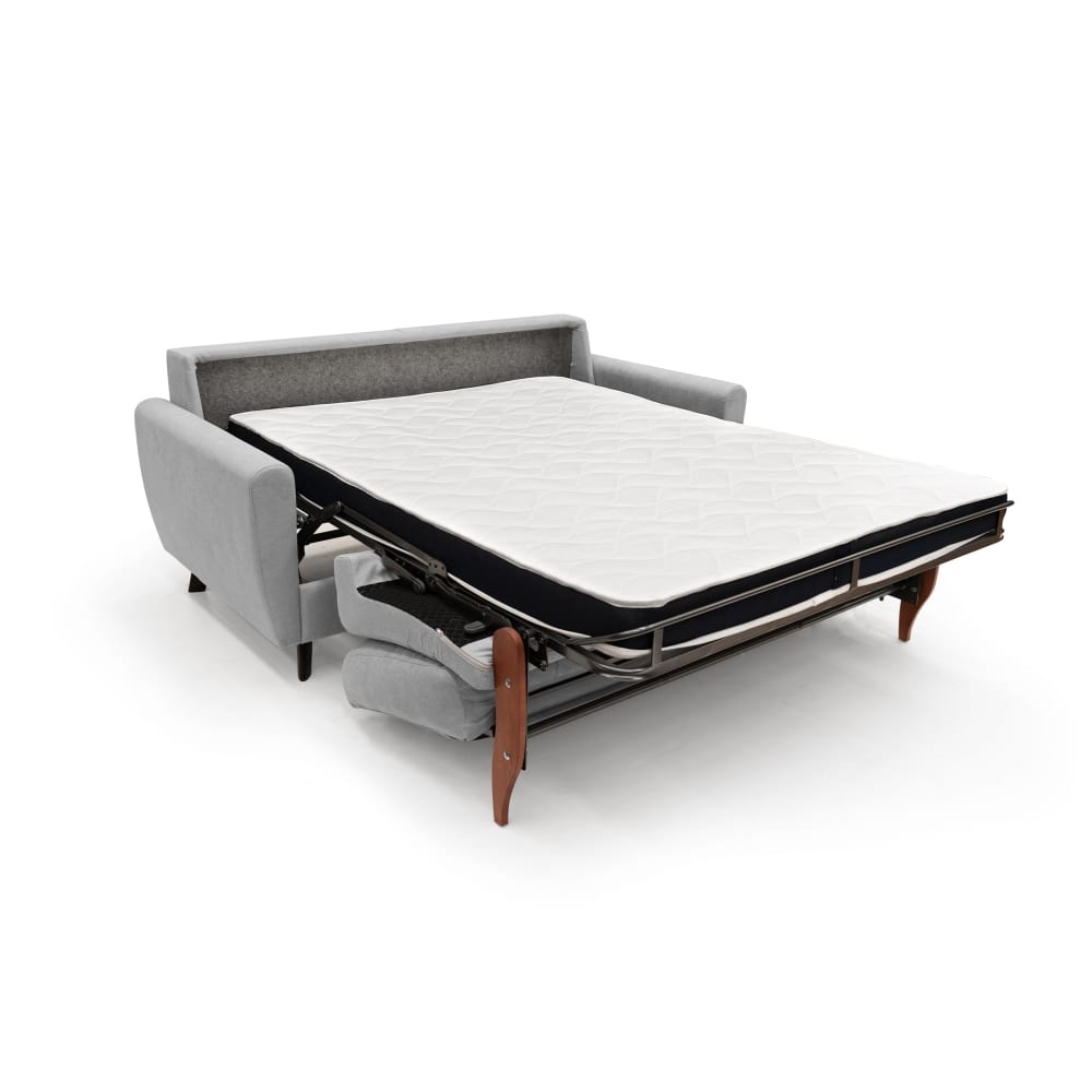 Canapé lit convertible en tissu imperméable 208 cm gris clair