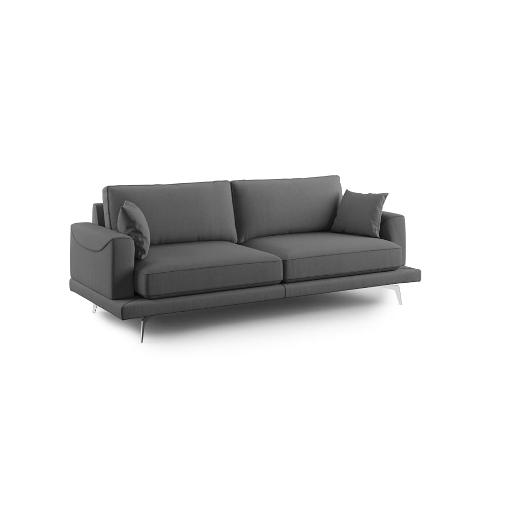 Canapé en tissu anti-tache 198 cm anthracite