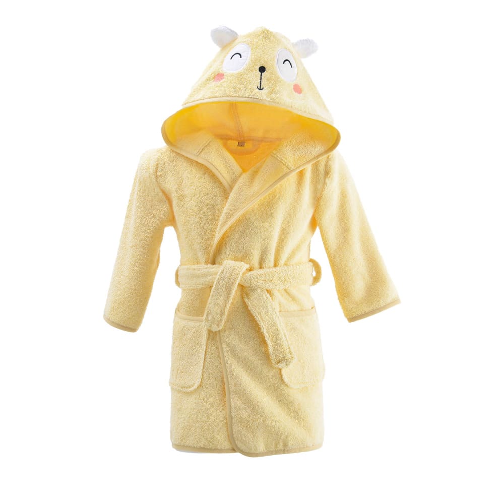 Peignoir de bain en coton jaune pale 6 ans Peignoir de bain en coton jaune pale 6 ans
