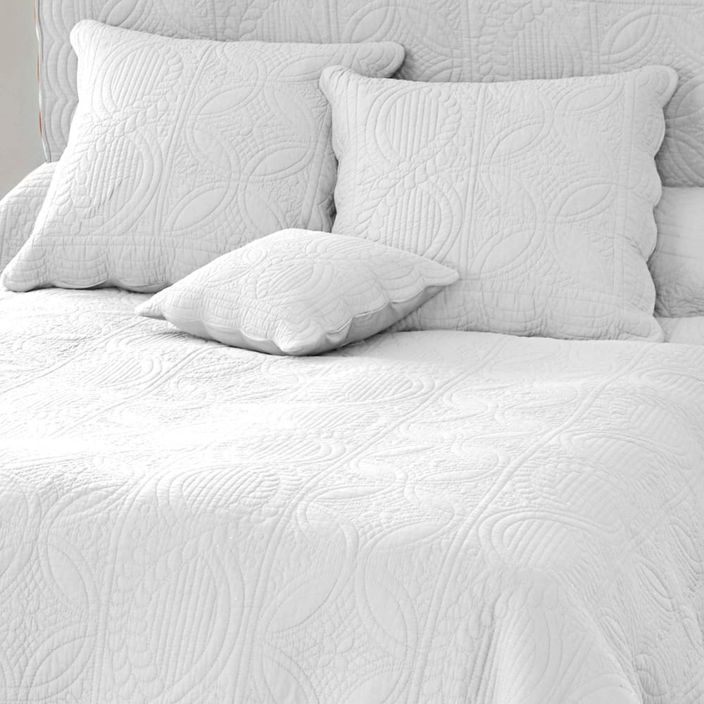 Housse de coussin en coton blanc 40x40cm — vue 3