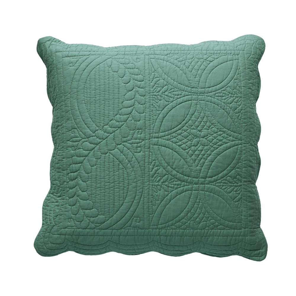 Housse de coussin en coton 370 g/m² vert eucalyptus 40x40cm — vue 4