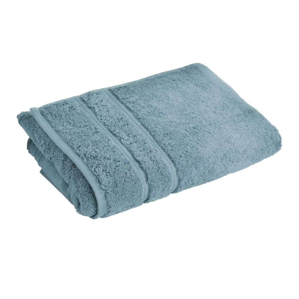 Drap de bain en coton bleu tempête 70x140cm