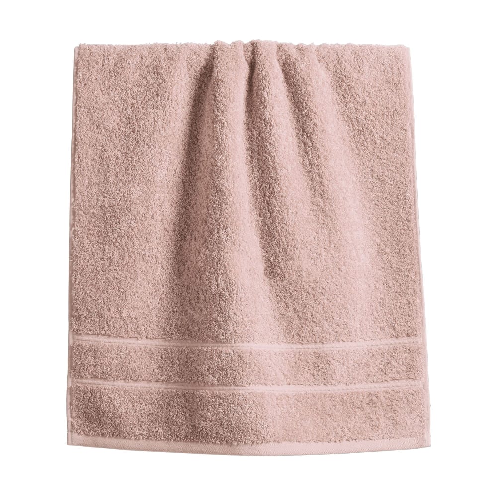 Drap de bain en coton rose blush 100x150cm