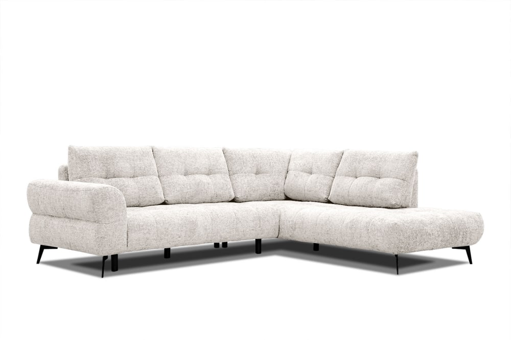 WOZIMO Ecksofa 5-Sitzer, beige Beige