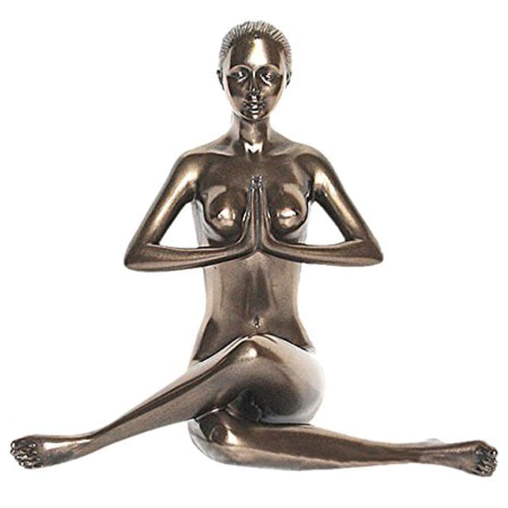Parastone Statuette yoga anjali mudra style classique chic Marron Résine