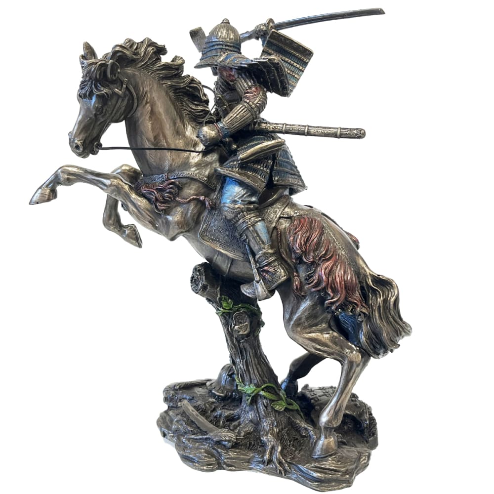 Statue samurai à cheval aspect bronze - Maisons du Monde