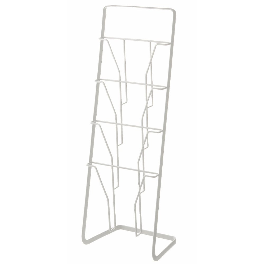 Porte-revues 3 niveaux en acier blanc Tower Yamazaki — Beyit