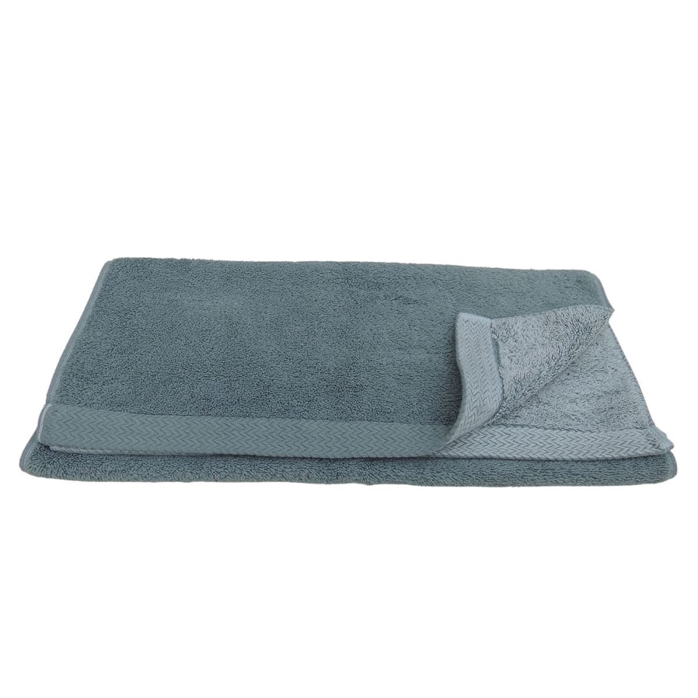 Decoclico Serviette invité en coton éponge Bleu