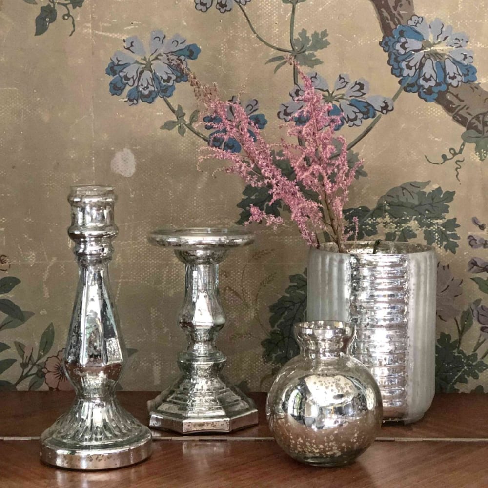 Vase en verre mercurisé brillant et dépoli - Maisons du Monde
