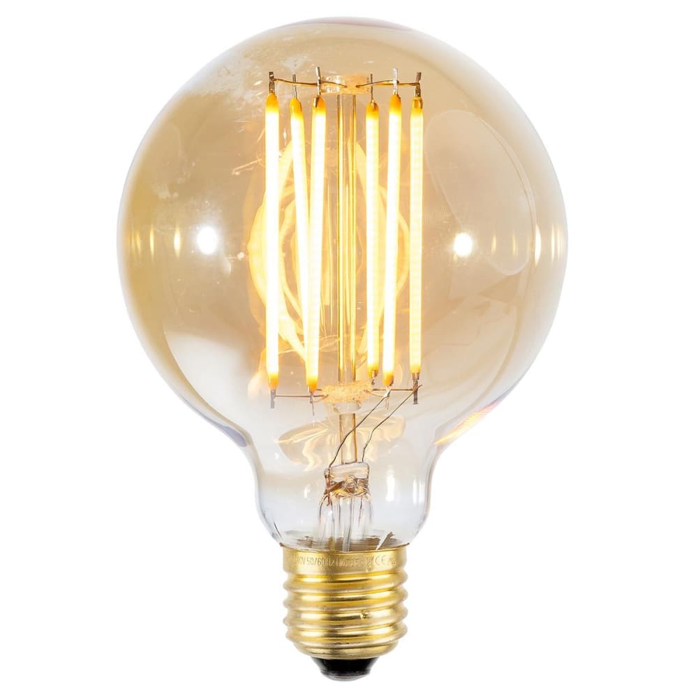 Ampoule globe à led E27/4W en verre fumé