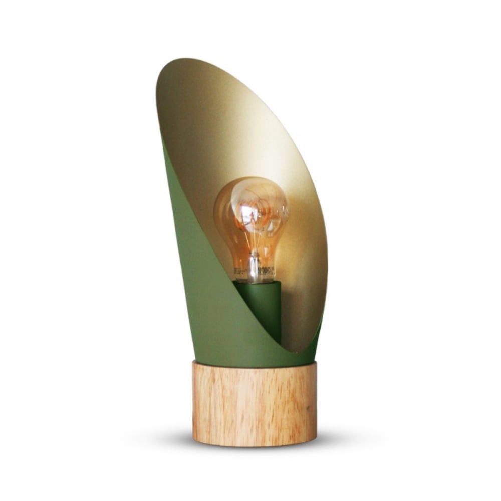Lampe de table abat-jour vert orientable — vue 4