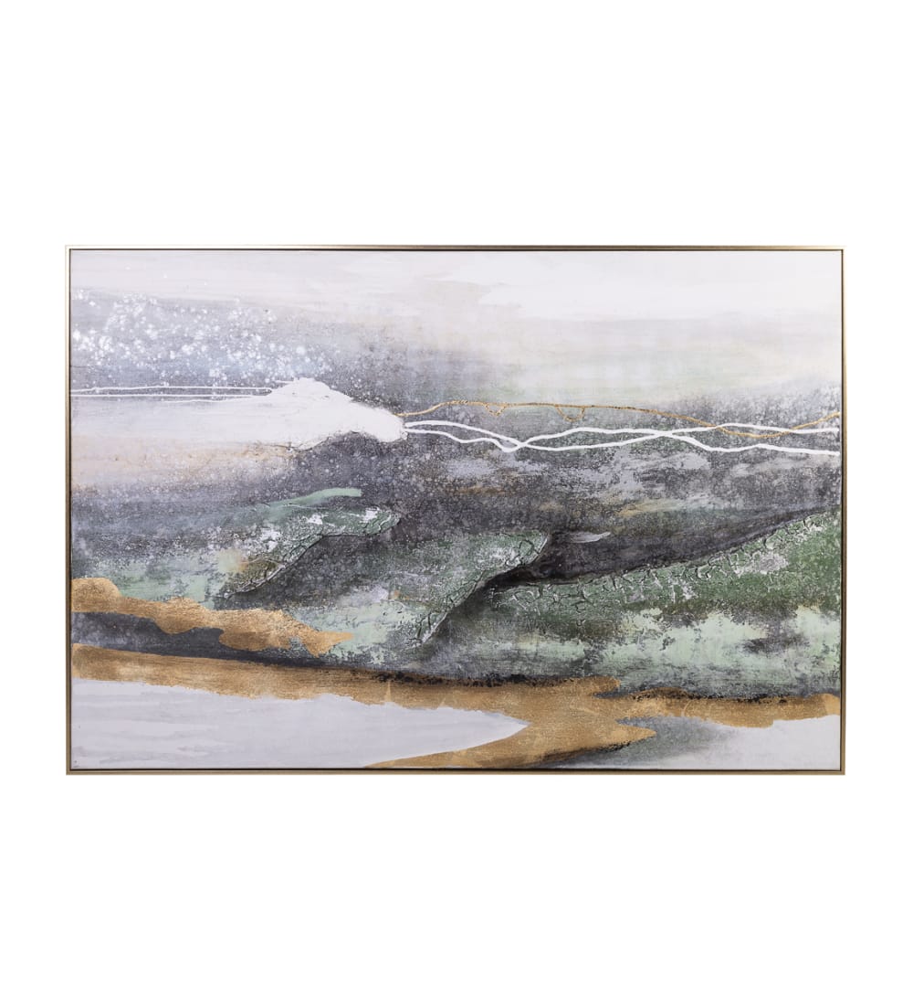 Tableau à l'huile en bois multicolore, 180x120 cm