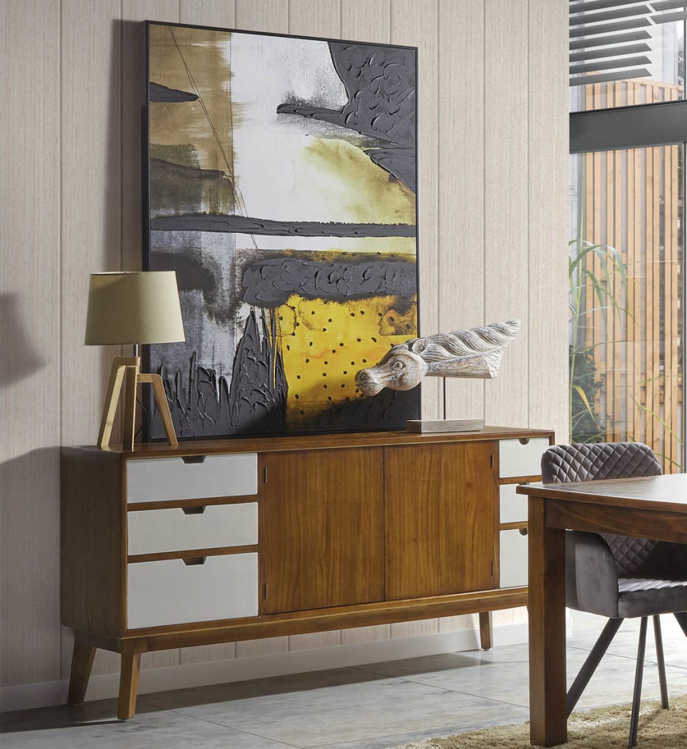 Sideboard aus Holz, L 160 cm, zweifarbig - Maisons Du Monde