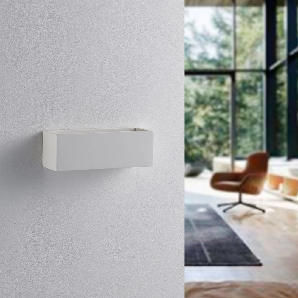 Applique murale en plâtre / terre cuite blanc - Maisons du Monde