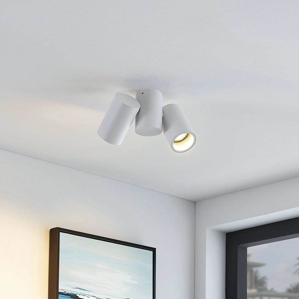 Plafonnier en aluminium blanc - Maisons du Monde