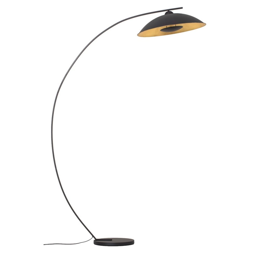Lindby Stehlampe (Bogenleuchte) aus Metall, schwarz style modern - Metall