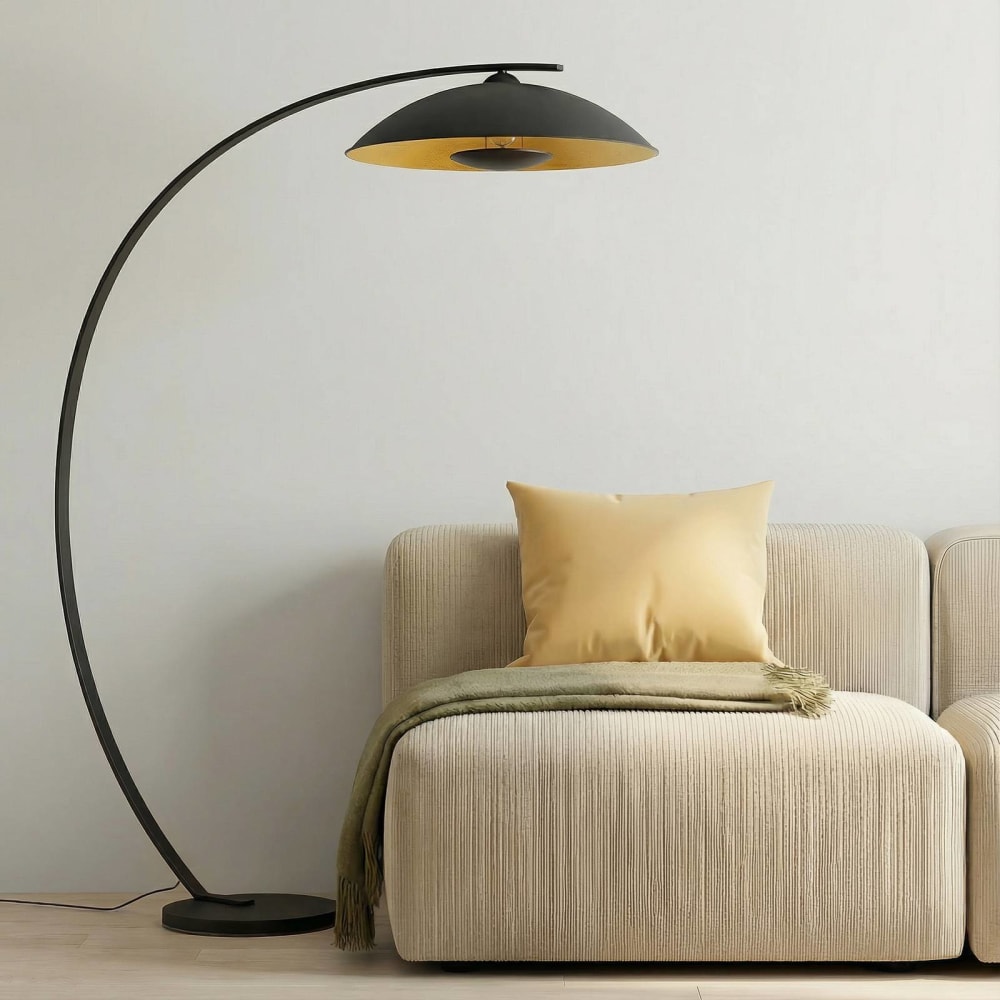 Stehlampe (Bogenleuchte) aus Metall, schwarz - Maisons Du Monde
