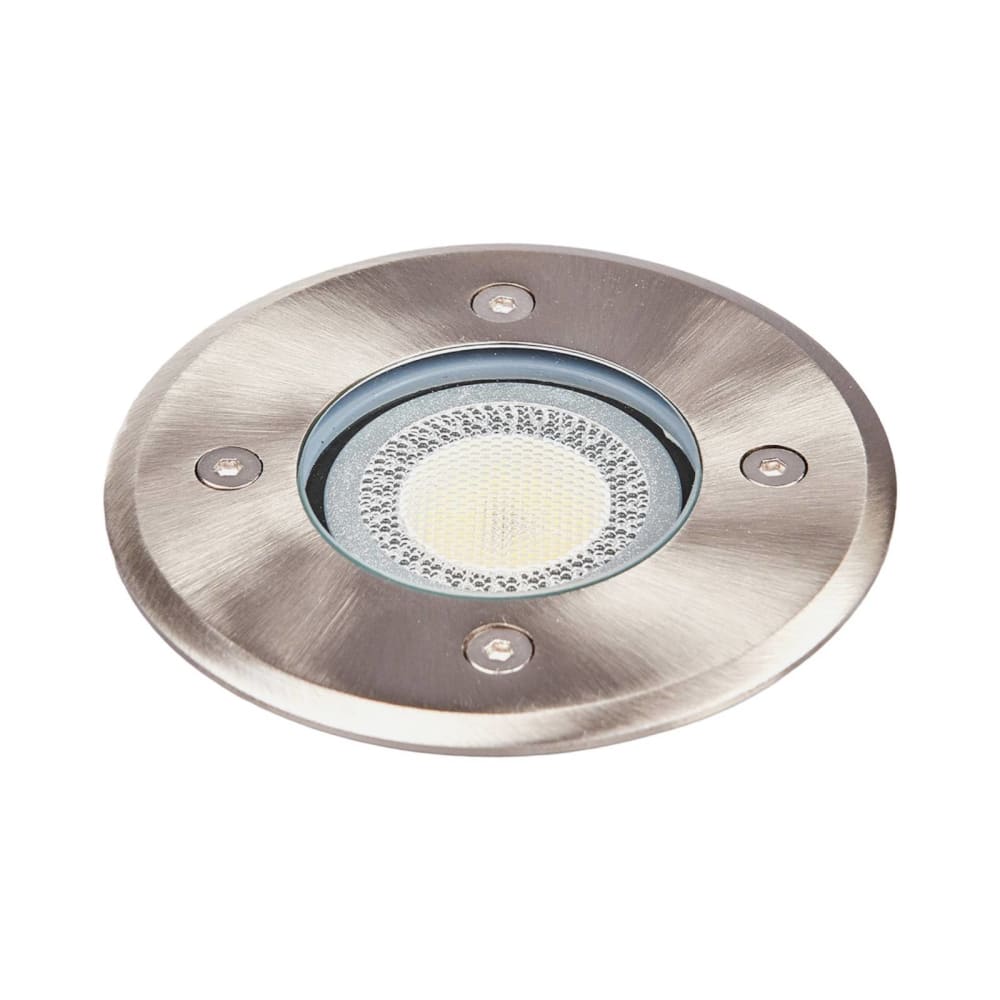 Spot encastrable dans le sol en inox gris Spot encastrable dans le sol en inox gris
