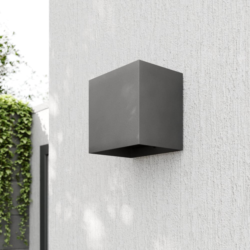 Applique exterieur led en aluminium gris - Maisons du Monde