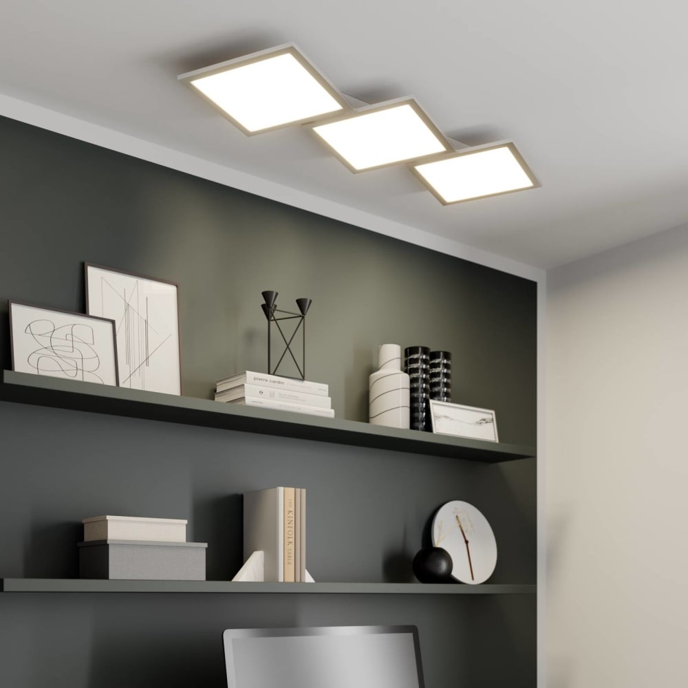 Plafonnier led en aluminium gris - Maisons du Monde