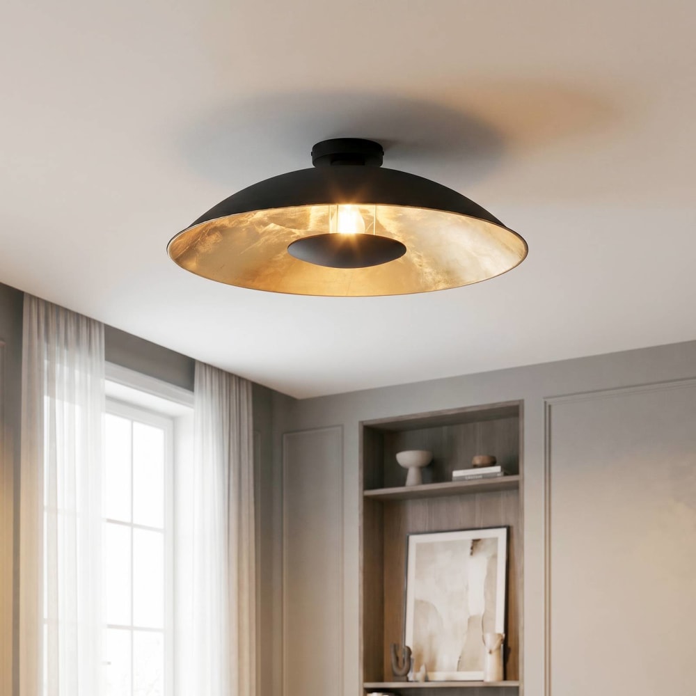 Plafonnier en métal noir - Maisons du Monde