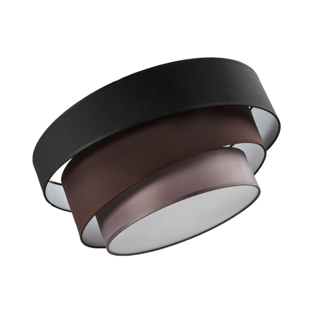 Lindby Deckenlampe aus Textil, schwarz style modern - Stoff