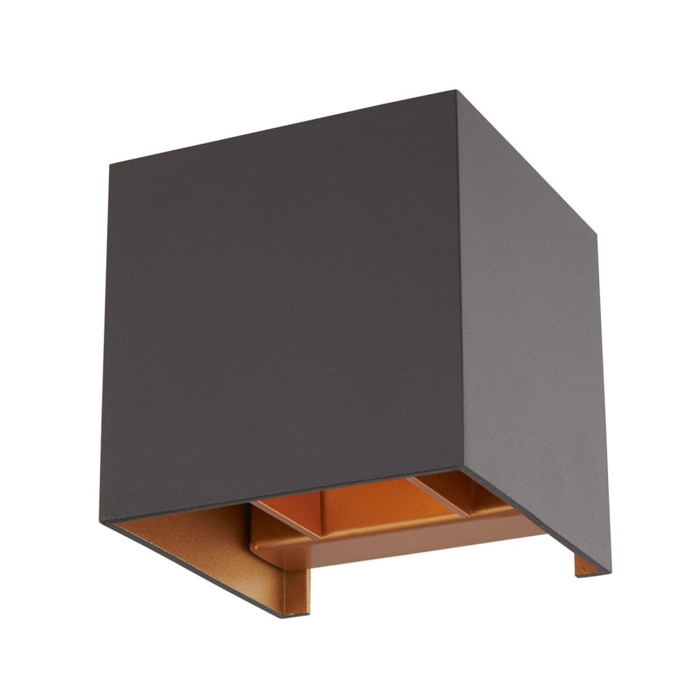 Arcchio Wandleuchte, Wandlampe Innen aus Aluminium, schwarz style modern - Aluminium