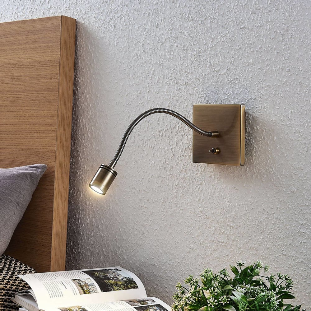 Applique murale led en métal bronze - Maisons du Monde