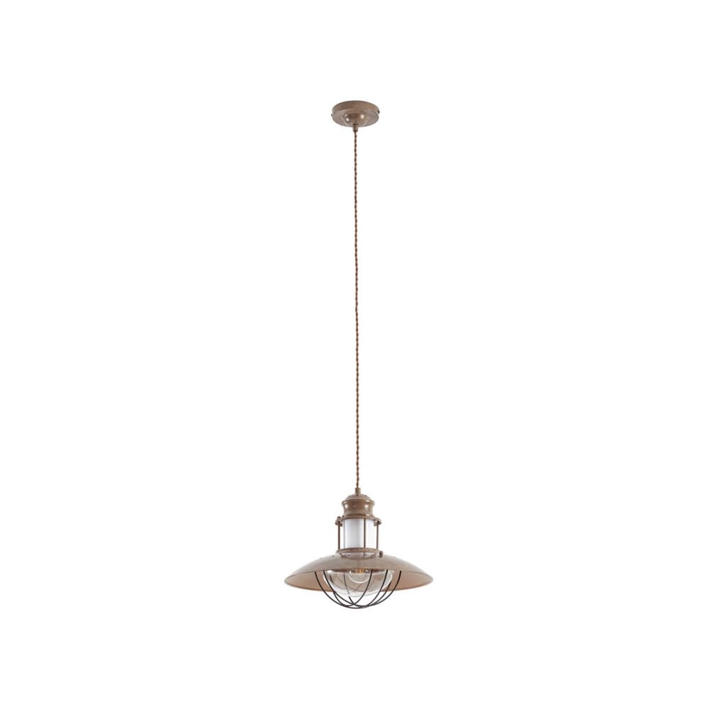 Lindby Pendelleuchte aus Metall, braun style seaside - Metall