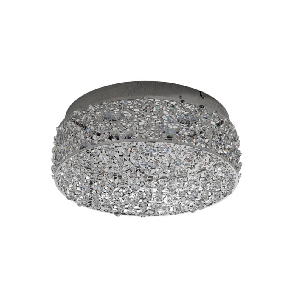 Lucande LED Deckenleuchte, chrom style modern Silber Glas