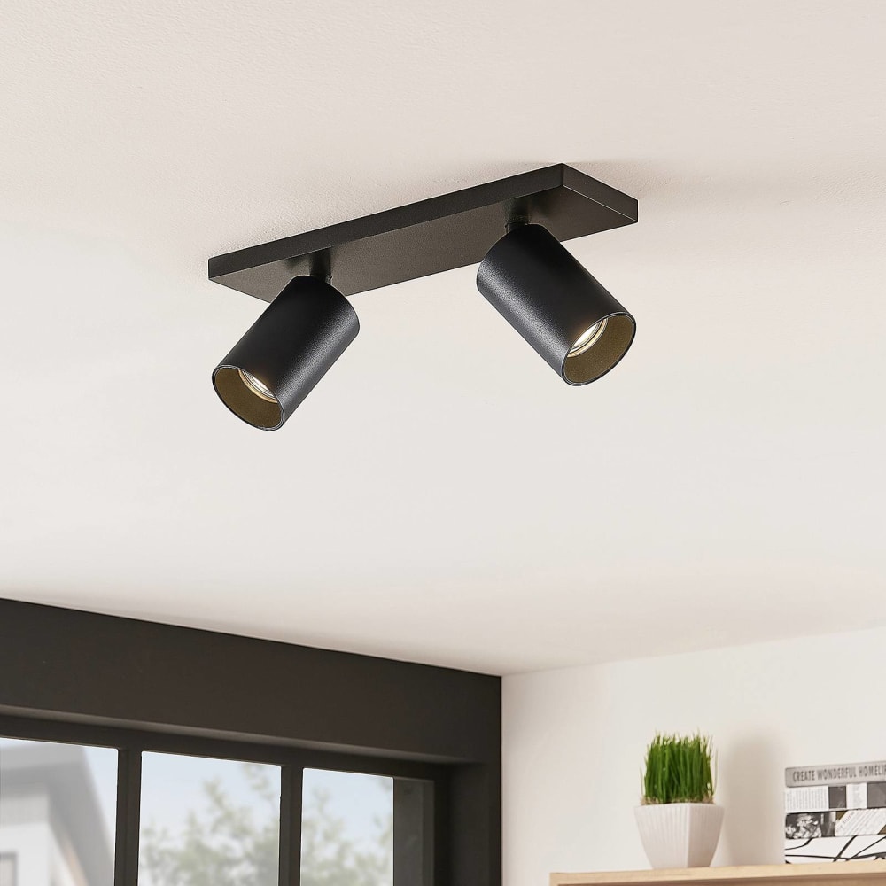 Spot en aluminium noir - Maisons du Monde