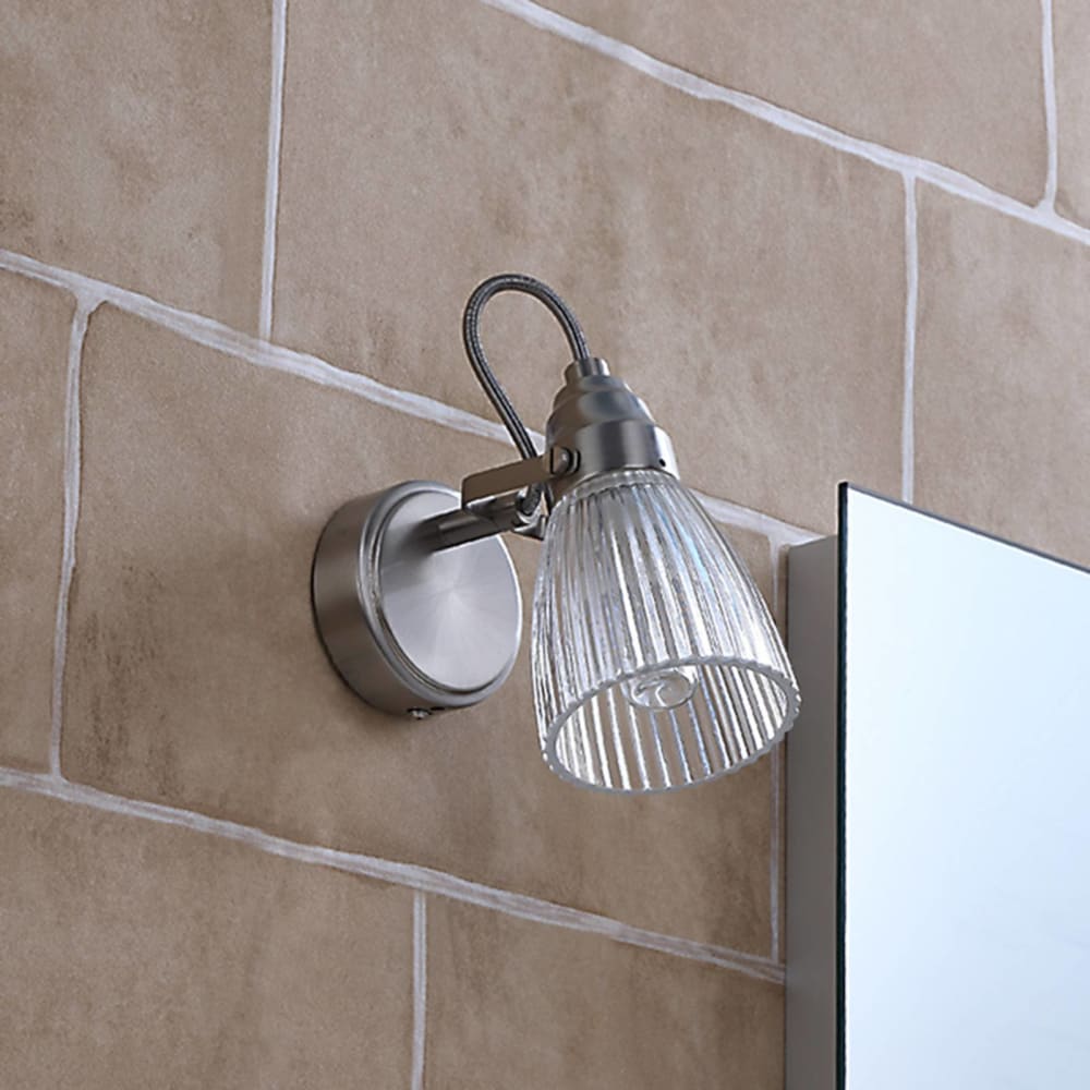 Applique murale en verre gris - Maisons du Monde