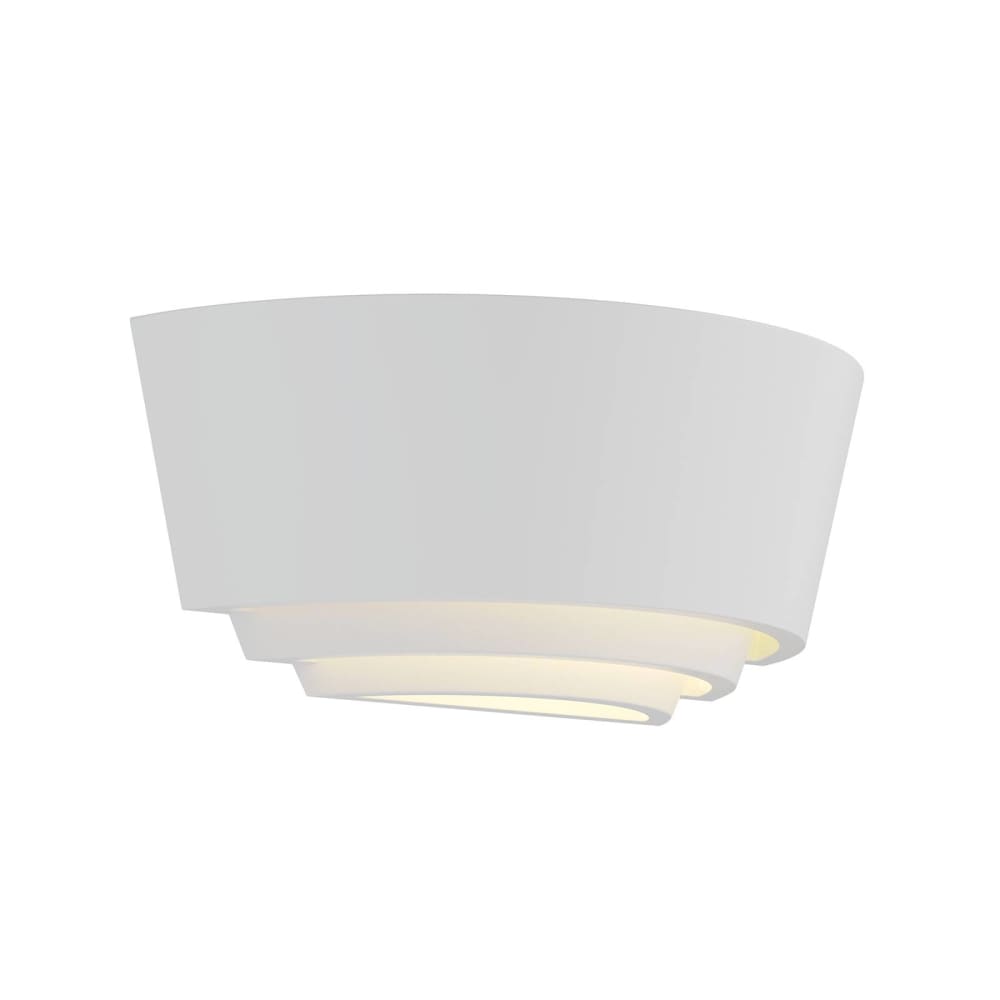 Lindby Wandleuchte, Wandlampe Innen aus Gips/Ton, weiß style modern - Steingut
