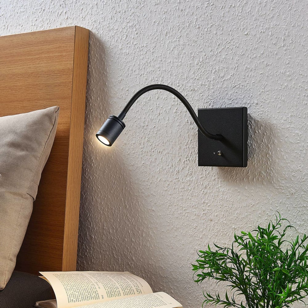 Applique murale led en métal noir - Maisons du Monde