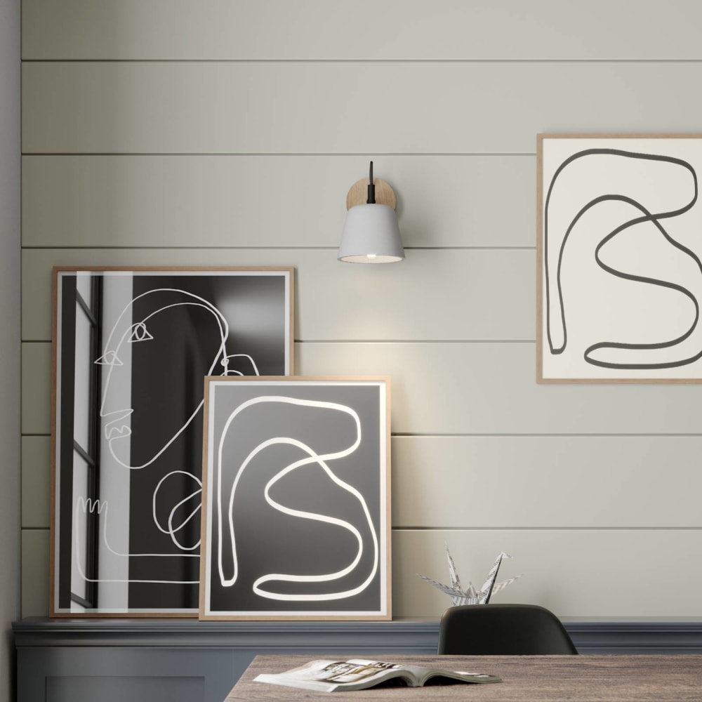 Applique murale en béton gris - Maisons du Monde