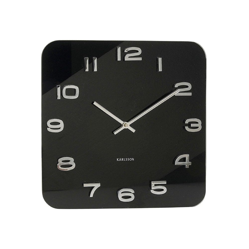 horloge murale verre