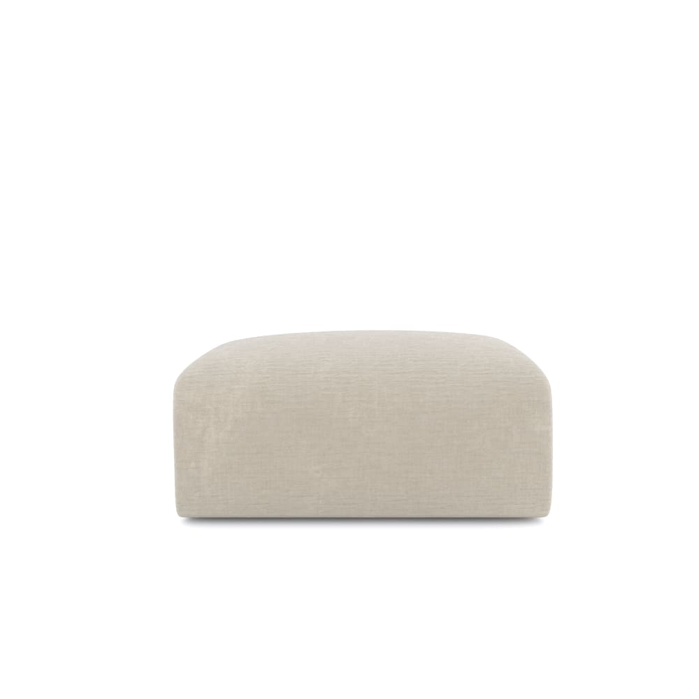 Pouf en velours texturé