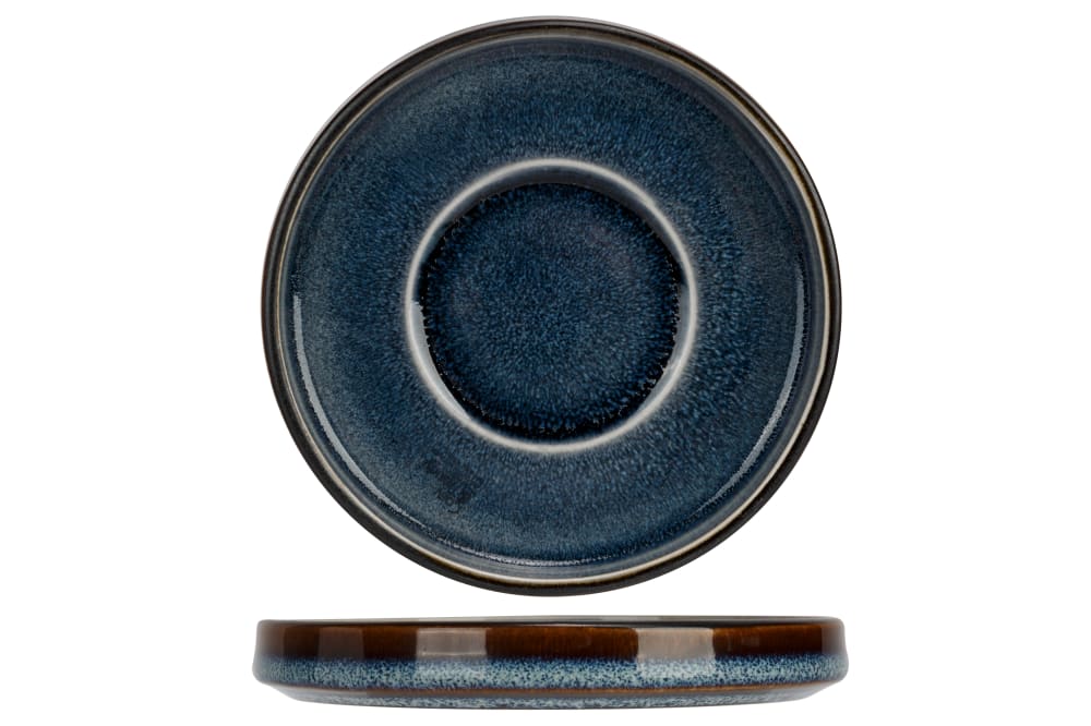 Cosy & Trendy 6er-Set Untertassen aus Porzellan, blau, D12 cm - Porzellan