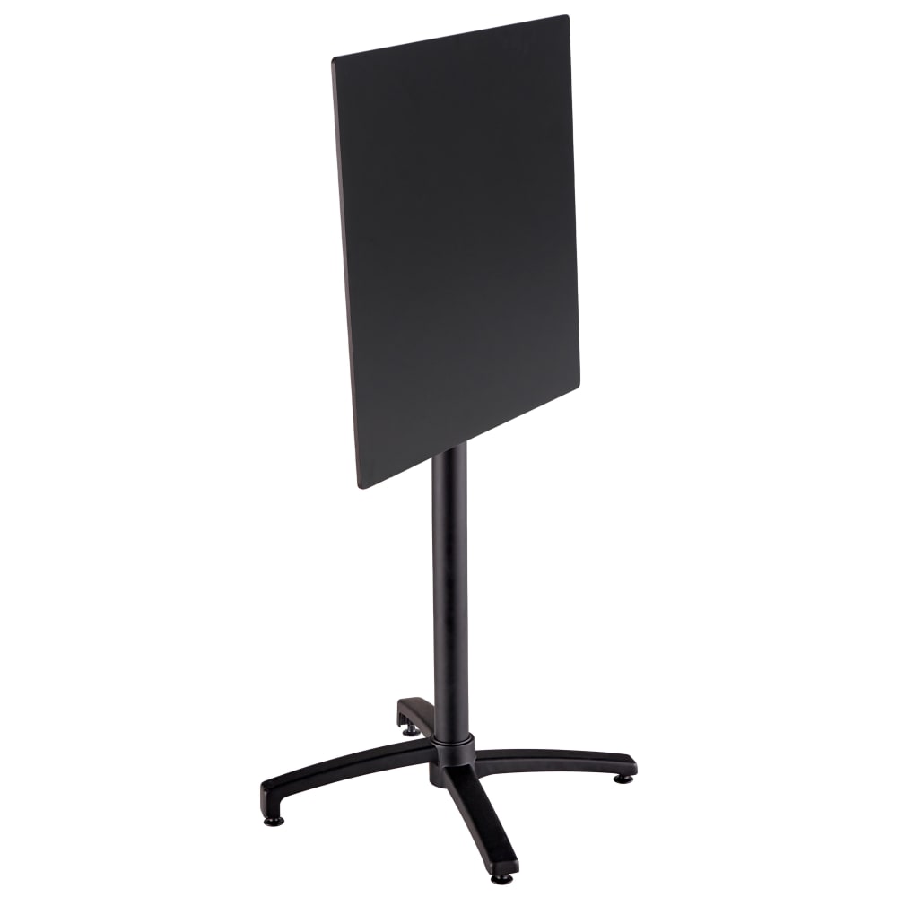Table haute de terrasse 60x60 cm inclinable stratifié noir