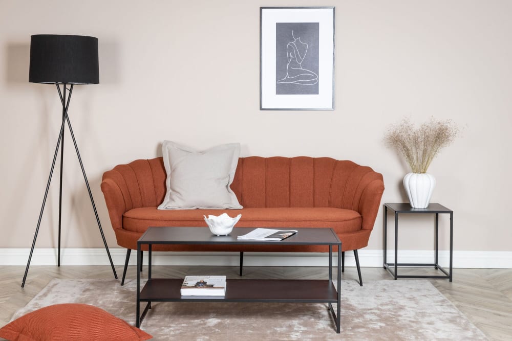 3-Sitzer Sofa Calais, Orangerot - Maisons Du Monde