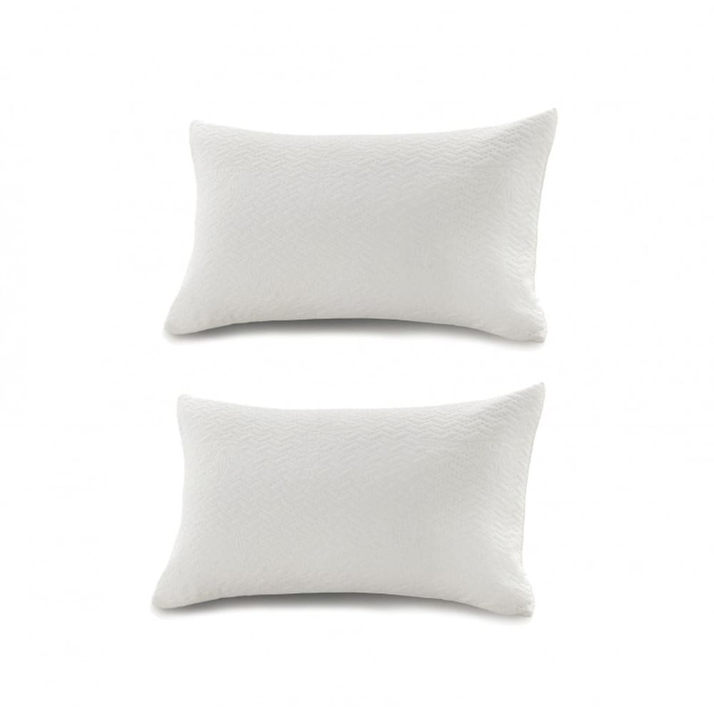 MueMue 2er Set Kopfkissen 100% Viskose Flocken und Pur 90 cm GRAU VISKOSE Baby