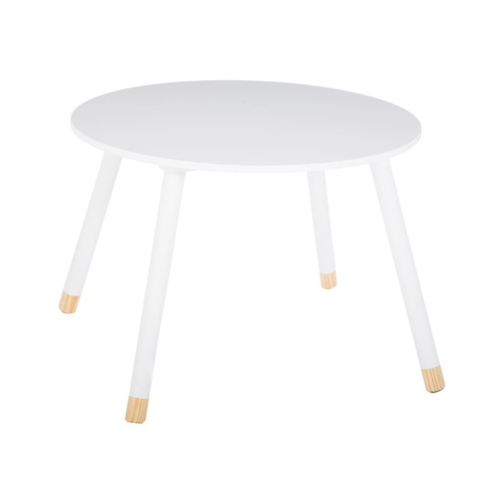 Table en effet bois blanc 43x60x60cm Table en effet bois blanc 43x60x60cm