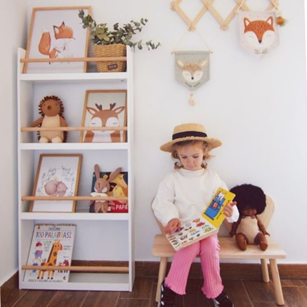 Bibliothèque blanche  118x55x15cm