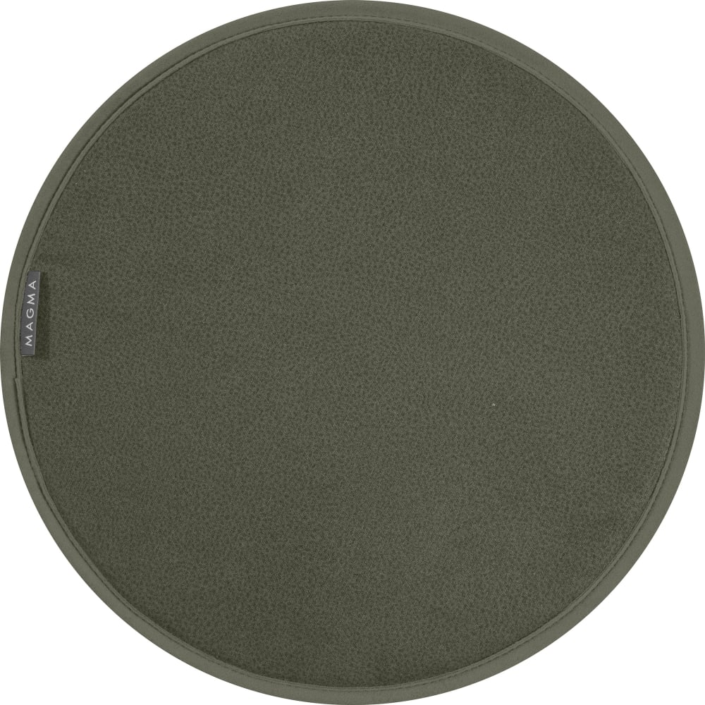Galettes de chaises rondes vertes bi-matière-lot de 4 - env.ø 35cm — vue 3