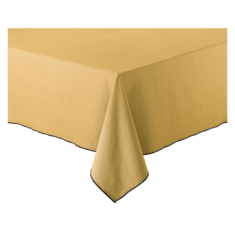Nappe recyclée en coton badiane 140 x 140 cm Nappe recyclée en coton badiane 140 x 140 cm