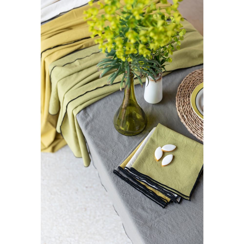 Nappe recyclée en coton ficelle 140 x 250 cm — vue 4