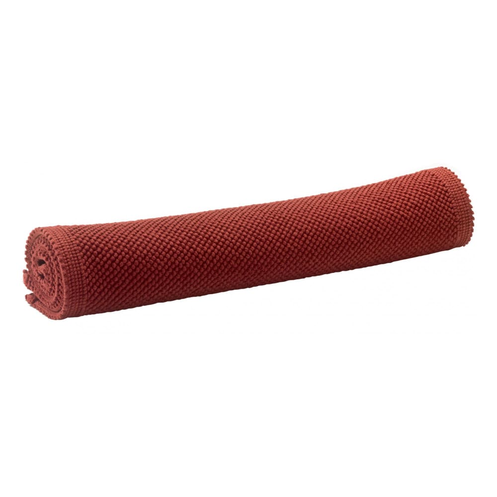 Tapis de bain uni en coton geranium 54 x 64 cm