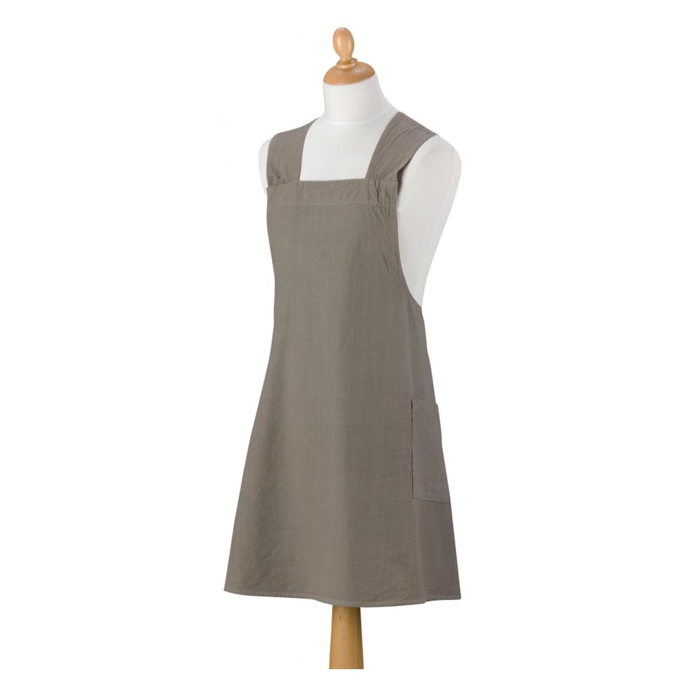 Tablier de cuisine japonais recyclé  en coton ombre 78 x 100 cm