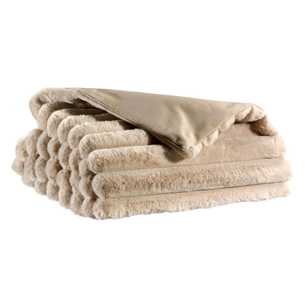 Jeté de lit  en polyester lin 180 x 260 cm