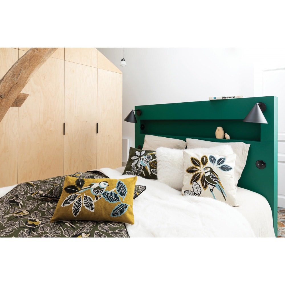 Maxi plaid recyclé  en coton recycle neige 180 x 220 cm